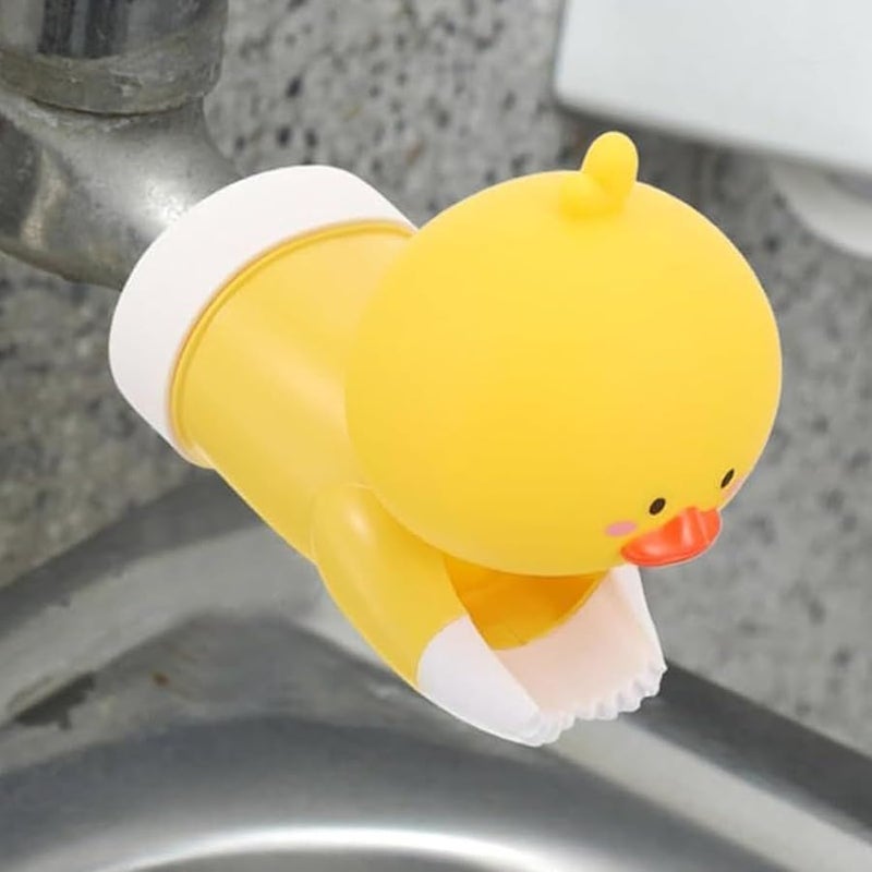 Durable Silicone Sink Spout Extender Cute Duck Tap Attachment For Kids Handwashing - Image 3